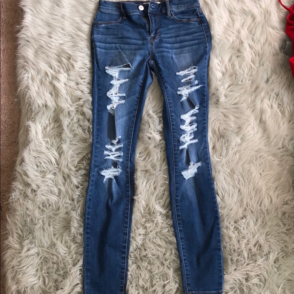 PACSUN ripped skinny jeggings